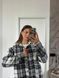 Кашемировая рубашка oversized из кашемира ONE SIZE (3цв) "LASAS" недорого от прямого поставщика Sin1522-087_клетка_v фото 10