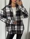 Кашемировая рубашка oversized из кашемира ONE SIZE (3цв) "LASAS" недорого от прямого поставщика Sin1522-087_клетка_v фото 1