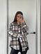Кашемировая рубашка oversized из кашемира ONE SIZE (3цв) "LASAS" недорого от прямого поставщика Sin1522-087_клетка_v фото 5