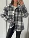 Кашемировая рубашка oversized из кашемира ONE SIZE (3цв) "LASAS" недорого от прямого поставщика Sin1522-087_клетка_v фото 9
