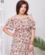 Сукня жіноча зі шліфованого штапелю 50, 52, 54 "LEVMODA" недорого від прямого постачальника Rin2331-347_бел_принт_цветоч_v фото 2