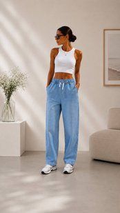 Джинсы женские из джинса котона 42-44, 46-48, 50-52, 52-54 "ST. COUTURE" недорого от прямого поставщика 2PLGU1438-384v фото