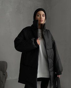 Куртка женская зимняя плащевка 42-46; 48-54 (2цв) "PapaFashion" недорого от прямого поставщика Razg6260-1232y фото