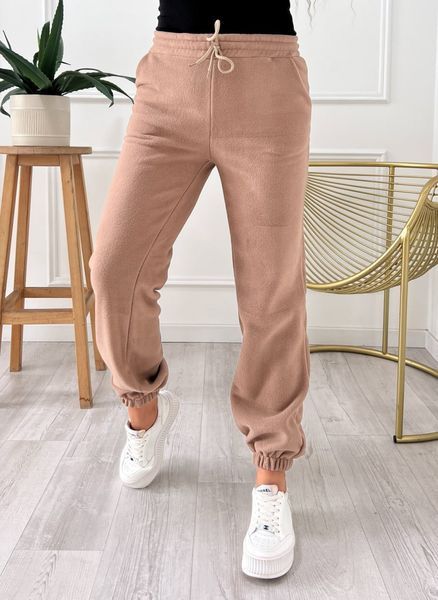 Джогеры женские из двустороннего флиса полар 42-44, 46-48, 50-52 "LINDA" недорого от прямого поставщика RIN4955-9065_бежевый_v фото