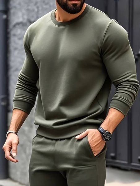 Костюм спортивный мужской худи и штаны из двухнитки 48-50, 52-54 (4цв) "NIKOL" недорого от прямого поставщика 2PLBeg1364-1716_v фото