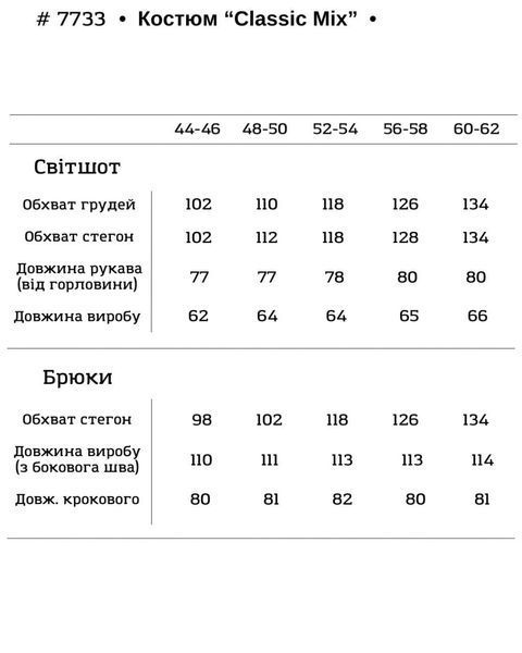 Спортивный костюм тринитка с начесом свитшот+штаны 56-58, 60-62 (4цв) "TEVI" недорого от поставщика Sin1510-7733a/2 фото