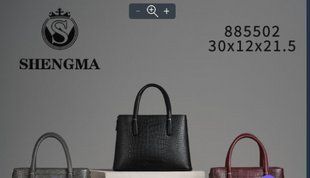 Сумка жіноча з екошкіри з 2 ручками 30*12*21,5 см.&nbsp;"SHENGMA" від прямого постачальника GU3528-885502i фото