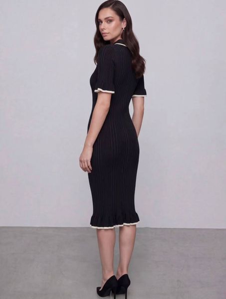 Платье женское из трикотажа в рубчик ONE SIZE (4цв) "NONAME" недорого от прямого поставщика 2PLGU1466-164v фото