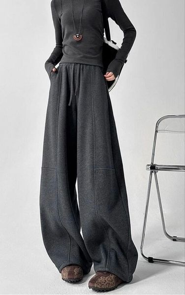 Теплые штаны женские oversize из трехнитки на флисе 42-46, 48-52 "ZIGZAG" недорого от прямого поставщика AV883-3384v фото