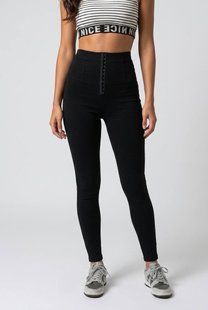Спортивные лосины с утягивающим эффектом и корсетной застежкой S-L, ONE SIZE "MASLOVA" недорого от прямого поставщика APR103-1115v фото