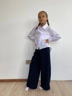 Штаны палаццо для девочек из тиара 116, 122, 128, 134, 140, 146, 152 (2цв) "BRYKINA" недорого от прямого поставщика 2PLGU1077-129_палаццо_v фото