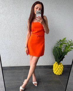 Платье женское из крепа костюмного с поясом 42-44, 46-48, 50-52 (4цв) "HARIZMA" недорого от прямого поставщика AV868-338v фото