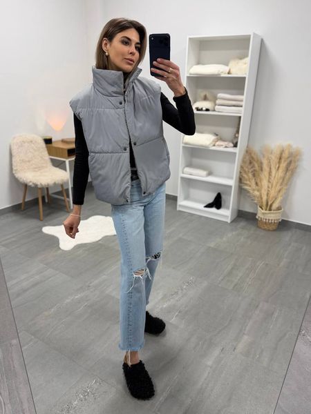 Жилетка жіноча з плащівки з синтепоном 42-44, 46-48 (3кол) "PAPAFASHION" недорого від прямого постачальника RAZG6260-4105v фото