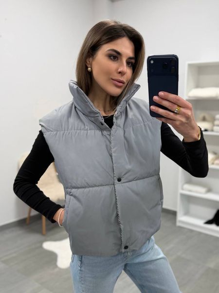 Жилетка жіноча з плащівки з синтепоном 42-44, 46-48 (3кол) "PAPAFASHION" недорого від прямого постачальника RAZG6260-4105v фото