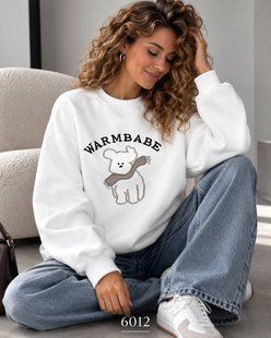 Свитшот женский oversize из двухнитки 42-46 (8цв) "OPTSHOP" недорого от прямого поставщика RIN1553-6012v фото