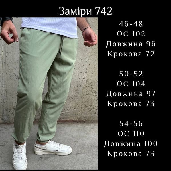 Джоггеры мужские коттон-жатка 46-48, 50-52, 54-56 (3цв) "SAFINA" от прямого поставщика 2PLGU781-742t фото