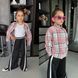 Сорочка дитяча для дівчаток з фланелі 116, 122, 128, 134, 140, 146 "CAPRIZZ MODA" недорого від прямого постачальника Sin811-005_клетка_роз_v фото 2
