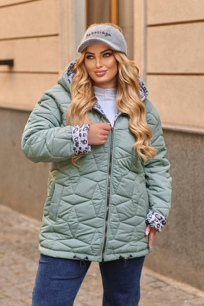 Женская теплая стеганная куртка с капюшоном 50-52,54-56,58-60 (2 цв) "LARA" недорого Razg4413-41791t фото
