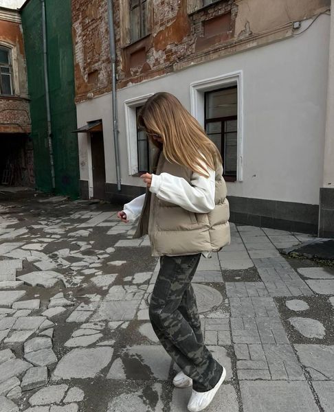 Жилетка женская плащевка на синтепоне 42-46; 48-52 (4цв) "PapaFashion" от прямого поставщика Razg6260-4106s фото