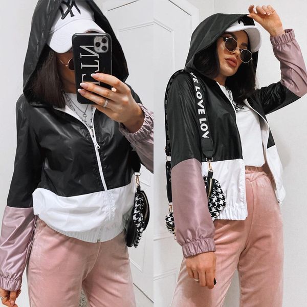 Женская ветровка на молнии плащевка с капюшоном S; M; L; XL (3цв) "RemiStore" от поставщика Razg3591-394s фото