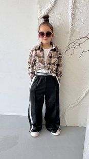 Сорочка дитяча для дівчаток з фланелі 116, 122, 128, 134, 140, 146 "CAPRIZZ MODA" недорого від прямого постачальника Sin811-005_клетка_шок_v фото
