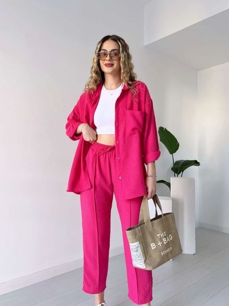Костюм 2-ка женский жатка 42-44; 46-48; 50-52 (4цв) "MILANO LOOK" от поставщика RIN4935-359t фото