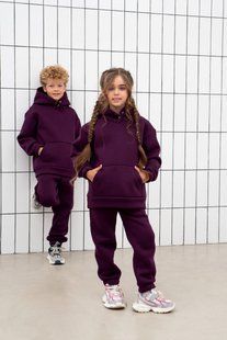 Дитячий костюм теплий unisex з футера оверсайз 146, 152, 158 (8кол) "TEVI" недорого від прямого постачальника Sin1510-1520_3_v фото