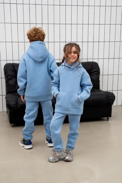 Детский костюм теплый unisex из футера оверсайз 146, 152, 158 (8цв) "TEVI" недорого от прямого поставщика Sin1510-1520_3_v фото