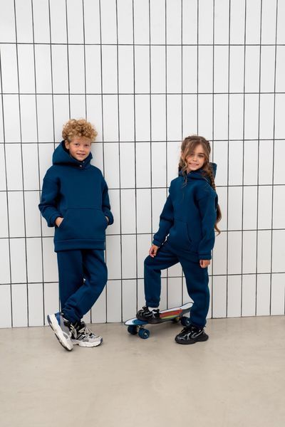 Детский костюм теплый unisex из футера оверсайз 146, 152, 158 (8цв) "TEVI" недорого от прямого поставщика Sin1510-1520_3_v фото