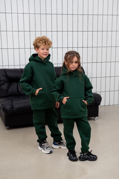 Детский костюм теплый unisex из футера оверсайз 146, 152, 158 (8цв) "TEVI" недорого от прямого поставщика Sin1510-1520_3_v фото