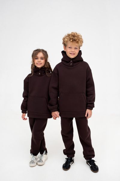 Детский костюм теплый unisex из футера оверсайз 146, 152, 158 (8цв) "TEVI" недорого от прямого поставщика Sin1510-1520_3_v фото