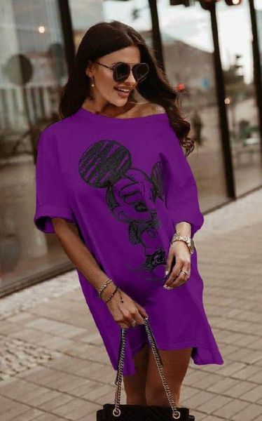 Платье-туника женское из кулира oversize с накатом mikki oversize oversize oversize(42-46) (5цв) "INFINITY" недорого от прямого поставщика 2PLGU1421-8818_накат_Mikki_v фото