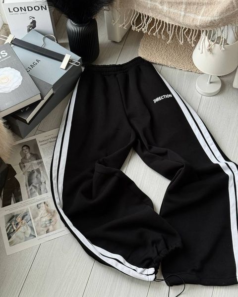 Штаны женские из трехнитки на флисе с лампасами 42-46, ONE SIZE (2цв) "FREE STYLE" недорого от прямого поставщика SIN1529-434_direction_v фото