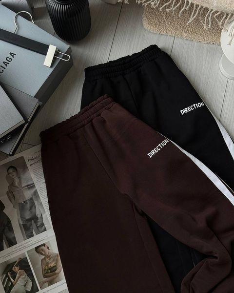 Штаны женские из трехнитки на флисе с лампасами 42-46, ONE SIZE (2цв) "FREE STYLE" недорого от прямого поставщика SIN1529-434_direction_v фото