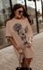 Платье-туника женское из кулира oversize с накатом mikki oversize oversize oversize(42-46) (5цв) "INFINITY" недорого от прямого поставщика 2PLGU1421-8818_накат_Mikki_v фото 1