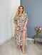 Женское штапельное платье с разрезом на ножке в принт 50;52;54;56 (4цв) "YouBest" от поставщика Rin843-868y фото 5