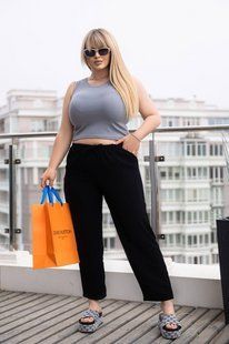Женские штаны американская креп жатка 48-50, 52-54, 56-58 ( 4цв) "NOVA MODA" недорого от прямого поставщика Sin1044-703t фото