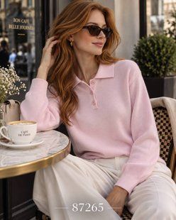 Светр поло унісекс з трикотажу 42-48, ONE SIZE (6кол) "OPTSHOP" недорого від прямого постачальника RIN1553-87265v фото