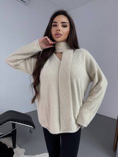 Свитер оверсайз из трикотажа, универсальный и ONE SIZE (3цв) "OPTSHOP" недорого от прямого поставщика RIN1553-8272v фото