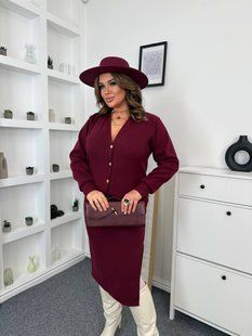 Костюм 2-ка кофта+юбка ангора 48-50,52-54,56-58 (4кв) "HARSIZE" недорого від постачальника Av871-4862a фото