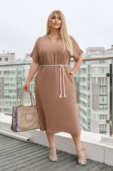 Женское платье жатка 50-52;54-56;58-60;62-64 (3цв) "LEVMODA " недорого от прямого поставщика Rin2331-085a фото