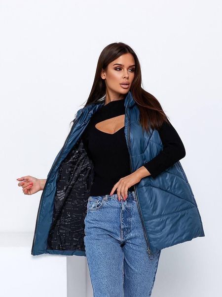 Жилетка жіноча плащівка синтепон 42-44; 46-48; 50-52; 54-56,58-60(4цв)"LEVMODA "дорого від прямого постачальника Rin2331 -028a фото