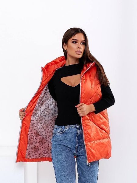 Жилетка жіноча плащівка синтепон 42-44; 46-48; 50-52; 54-56,58-60(4цв)"LEVMODA "дорого від прямого постачальника Rin2331 -028a фото