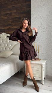 Костюм двойка женский микровельвет 42-44, 46-48, 50-52, 54-56 (3цв)"MILANO LOOK"недорого от прямого поставщика 2PLGU1052-367/1t фото