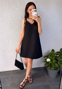 Платье трапеция женское из льна 54-56, 58-60 (4цв) "HARSIZE" недорого от прямого поставщика AV871-2559_батал_v фото
