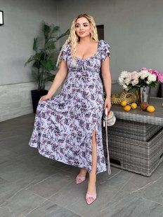 Платье женское софт 46-48,50-52,54-56,58-60,62-64 (4цв) "VLADA" недорого от прямого поставщика Rin4949-1076VLr фото