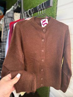 Кофта женская укороченная вязаная на пуговицах ONE SIZE "NONAME" недорого от прямого поставщика 2PLGU1466-123_v фото