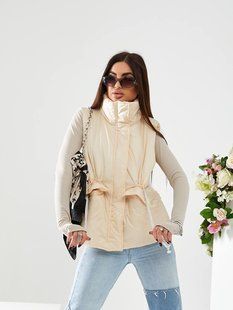 Жилетка жіноча плащівка синтепон -150 50-52;54-56;58-60(4цв)"LEVMODA "дорого від прямого постачальника Rin2331 -035a фото