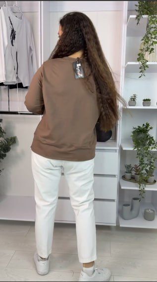 Кофта женская из двонитки с вставками крепкостюмки, модель 1119vl 46-48, 50-52, 54-56, 58-60 (3цв) "VLADA" недорого от прямого поставщика RIN4949-1119vlv фото