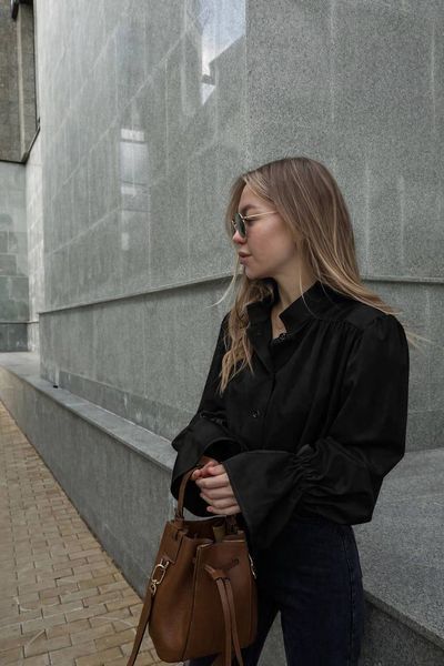 Сорочка женская из сатина р.42-44, 46-48 (2цв) "LUNA" недорого от прямого поставщика Rin851-7044b фото